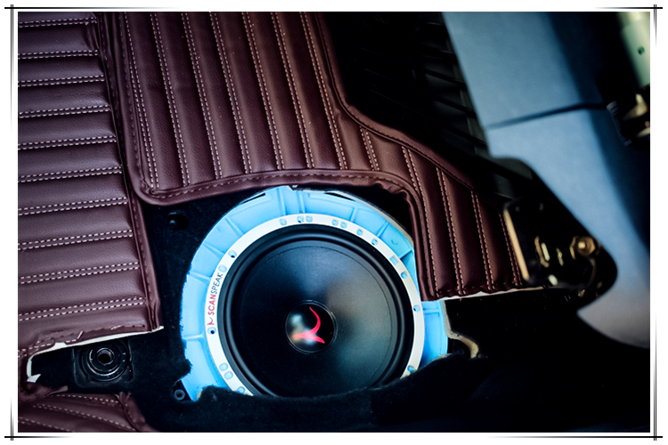 音悦汽车音响改装,宝马740音响改装案例