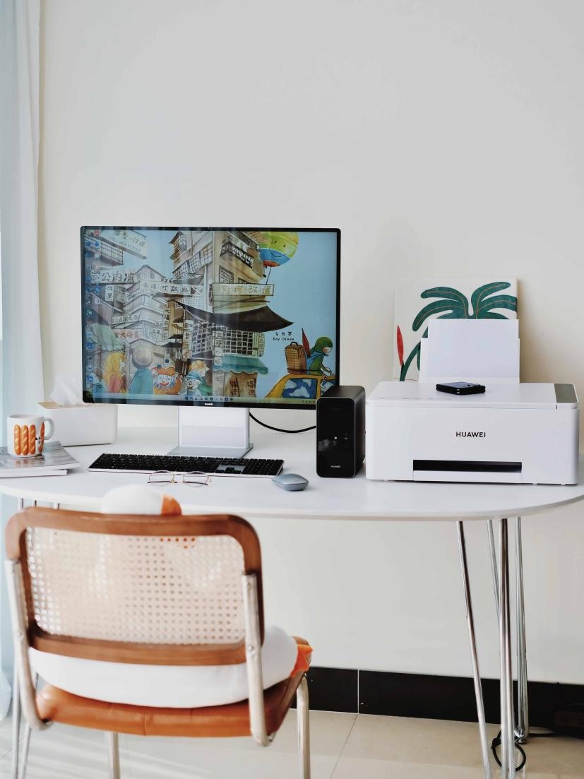 华为打印机pixlabv1打印白纸,华为打印机pixlabx1小白学习打印