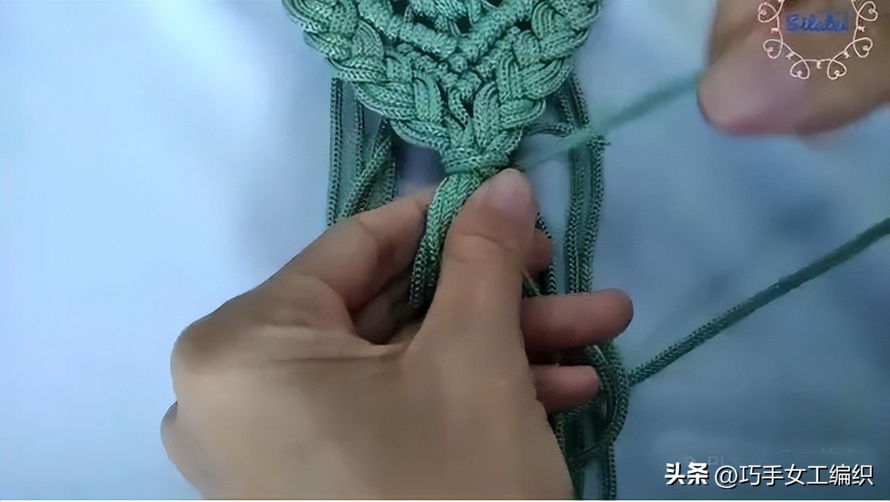 自己用绳子编一个东西,绳子编小包教程