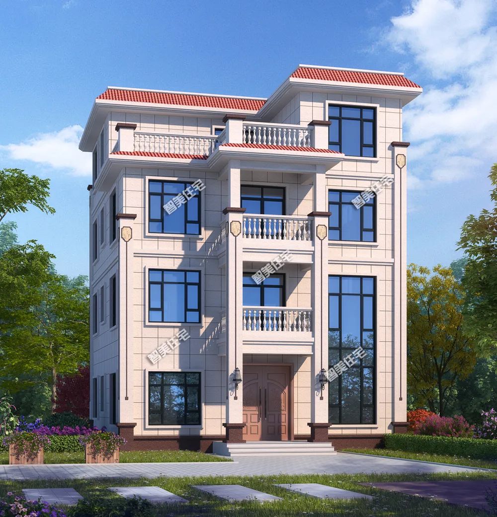 广东农村自建房屋顶设计图,广东农村简单别墅自建房设计