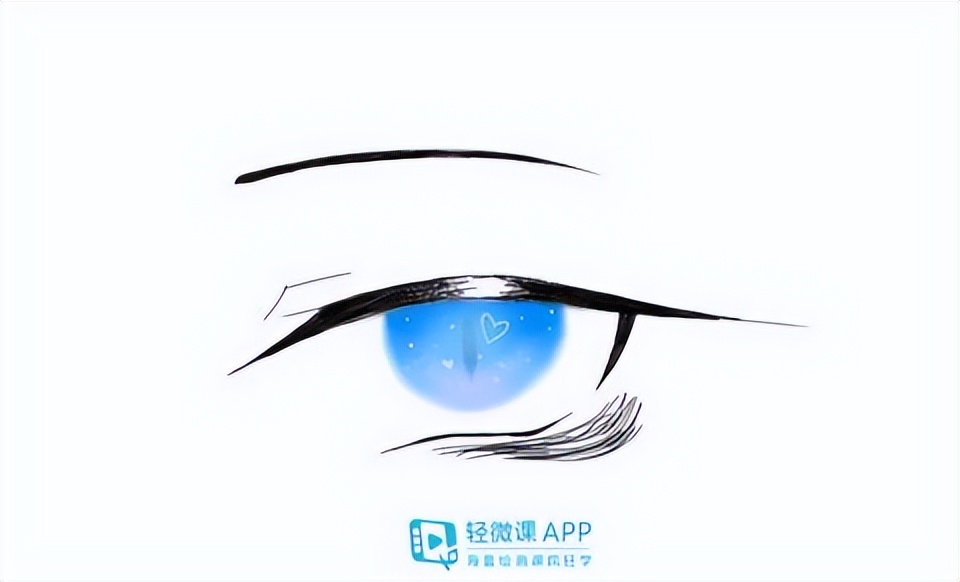 动漫眼睛上色画法教程板绘,指绘教程眼睛上色