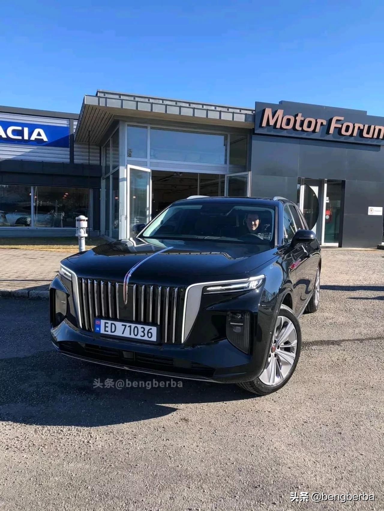 2022新款红旗e-hs9燃油版五座,红旗hs9出口多少钱