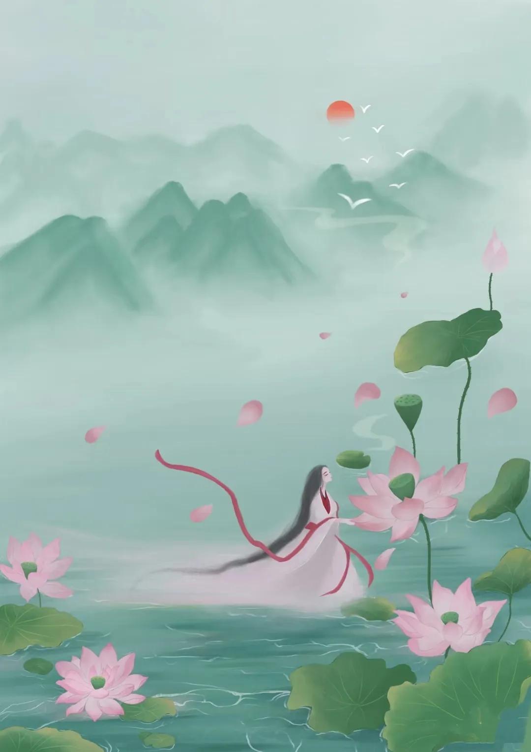 关于采莲的诗句,采莲诗词大全100首