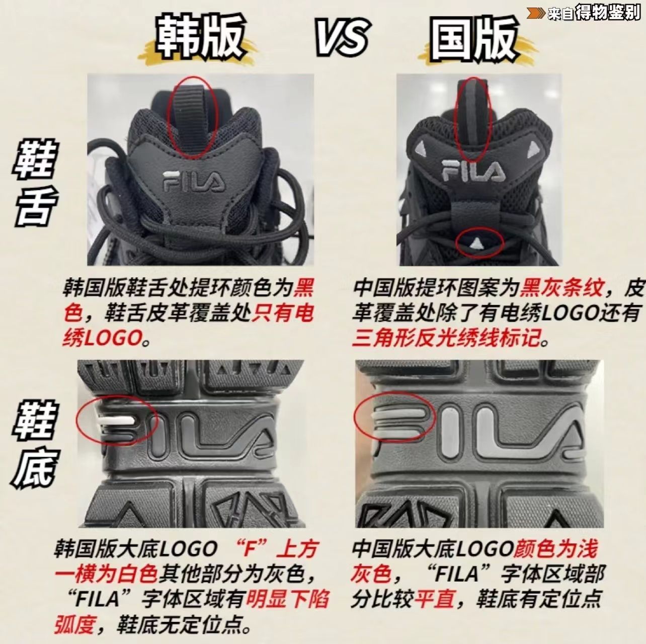 fila斐乐猫爪鞋真假鉴别方法,fila猫爪鞋和火星鞋的区别