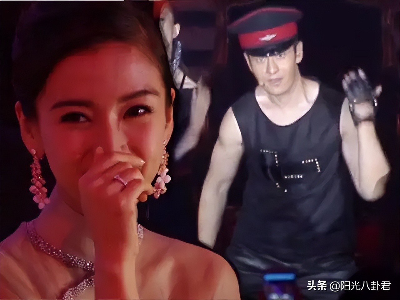 明星同框杨幂和肖战,众女星与谢霆锋合影