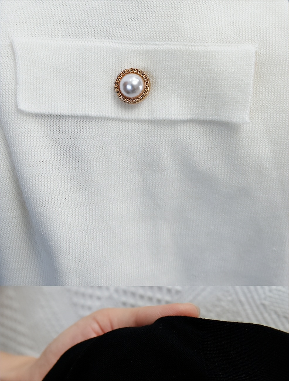 穿来穿去还是黑白配最高级,开衫薄毛衣外套时髦洋气