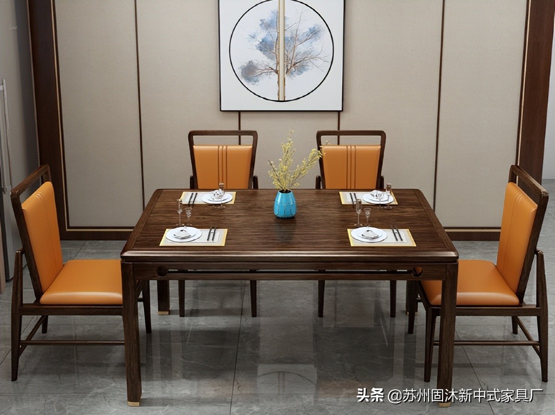 145平中式风格装修红木家具,145新中式三室二厅装修多少钱