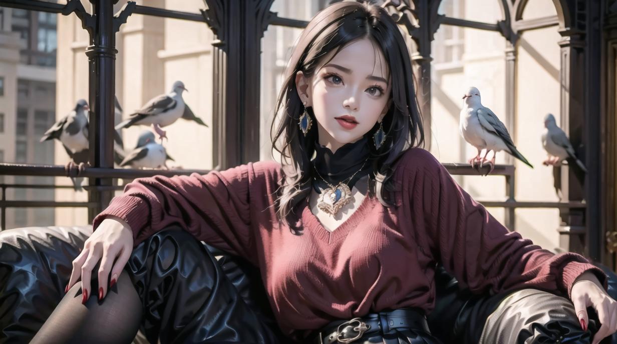 二次元ai女神图片,ai二次元少女美图