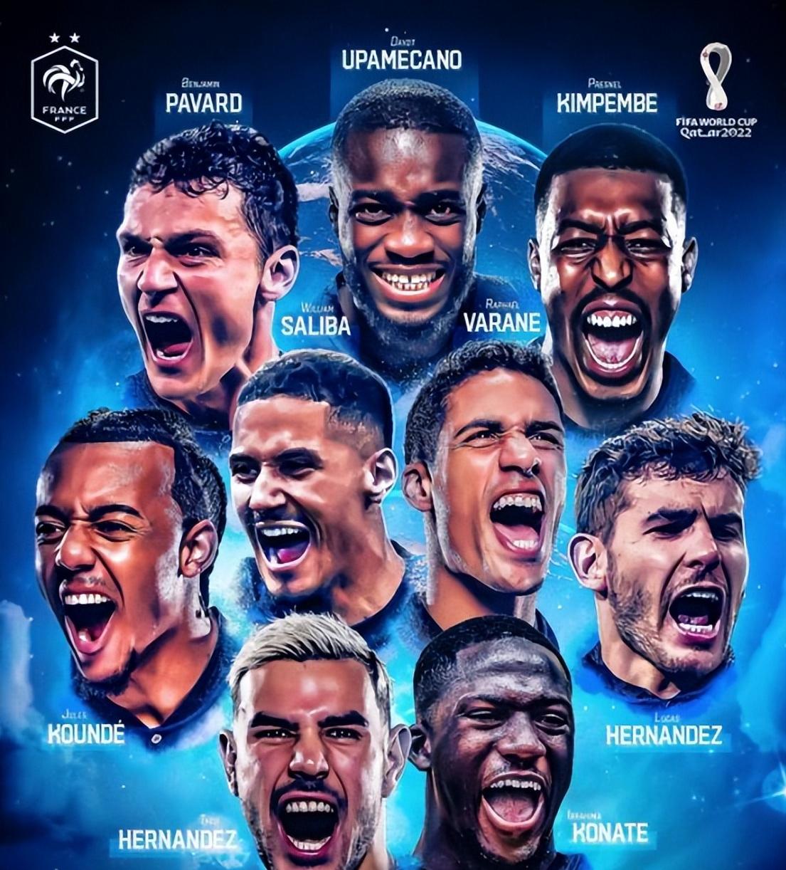 法国后防线特别厉害球员,法国强大阵容