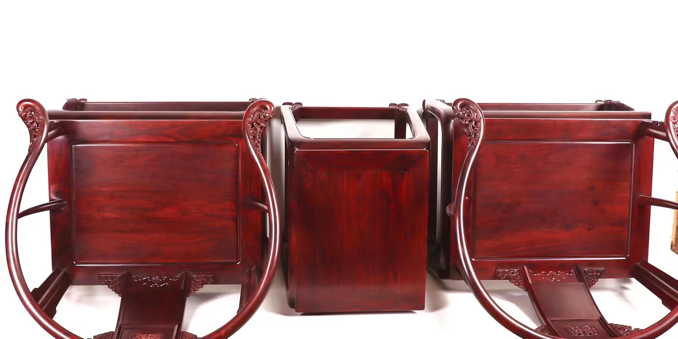 印度小叶紫檀皇冠椅价格,印度小叶紫檀波浪纹椅