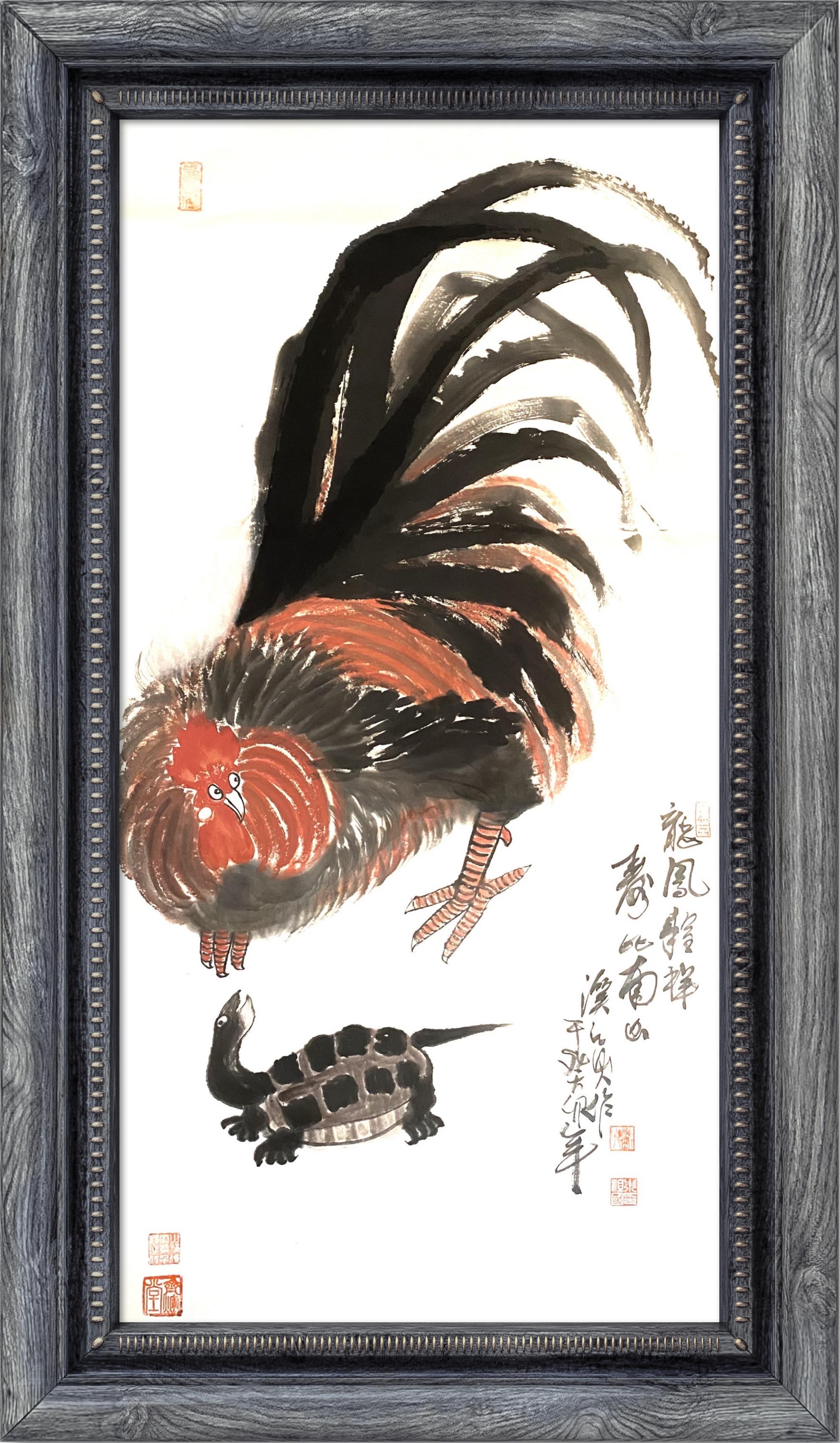 《鸡家族的故事》—朱祖国写意画的中国亮度