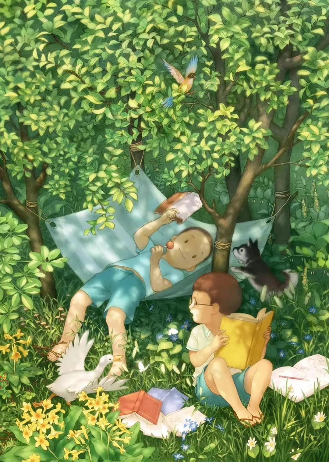 网友画的教材封面,网友画的小学教材插画对比图