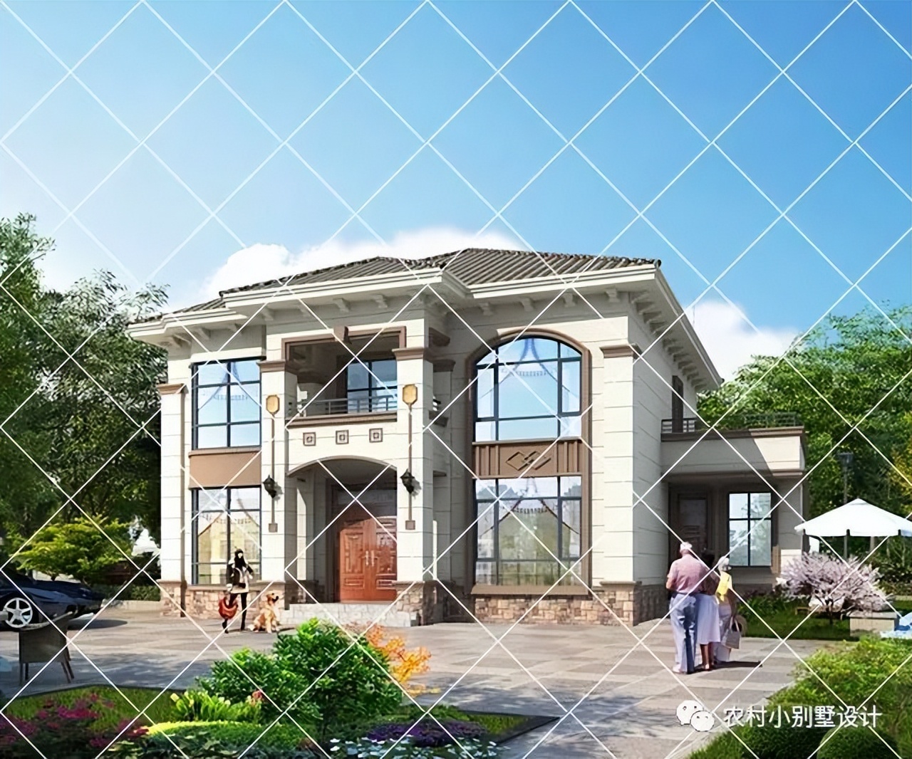 农村自建别墅带柴火灶设计,农村带堂屋柴火灶三层别墅实拍图