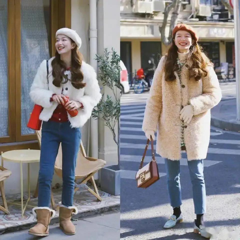 韩国小姐姐冬天穿搭精髓,韩国博主穿搭高级秋冬