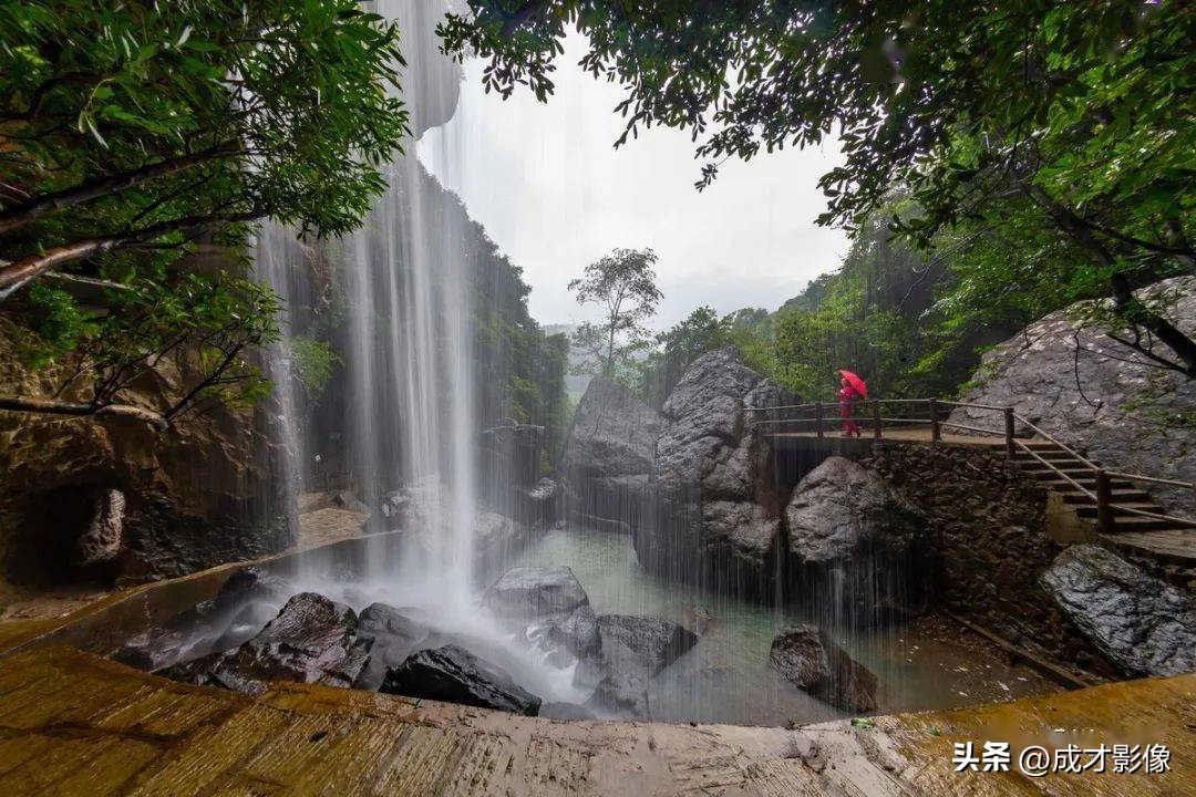 永泰瀑布景点,福建省永泰县百漈沟景区