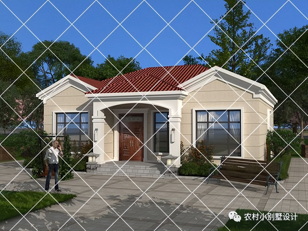 一层半层小别墅新款农村自建房,农村自建房一层别墅设计最新款