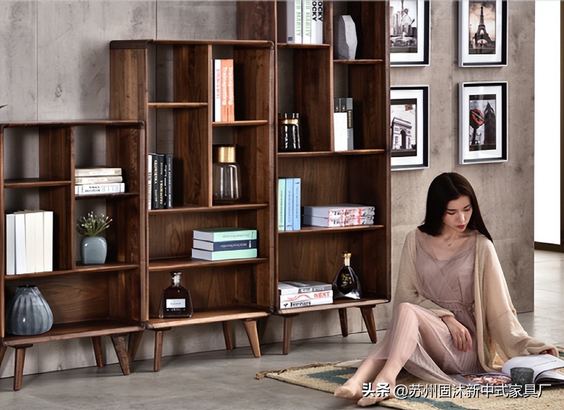 原木家具新中式空间,小户型全套原木家具风格