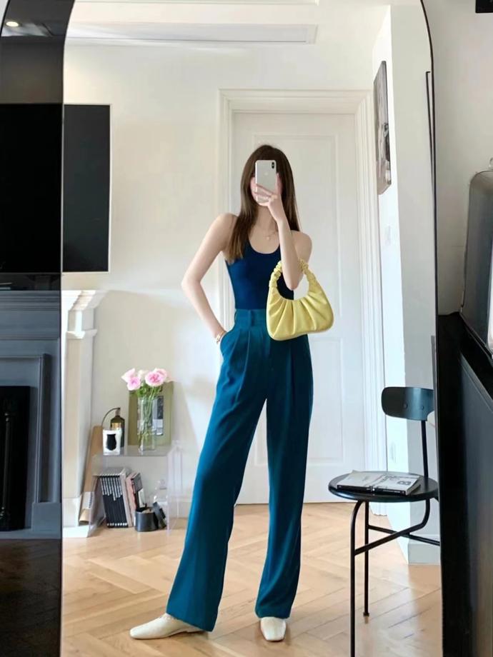 150小个子显高穿搭阔腿裤女,小个子如何选择阔腿裤显瘦显腿长