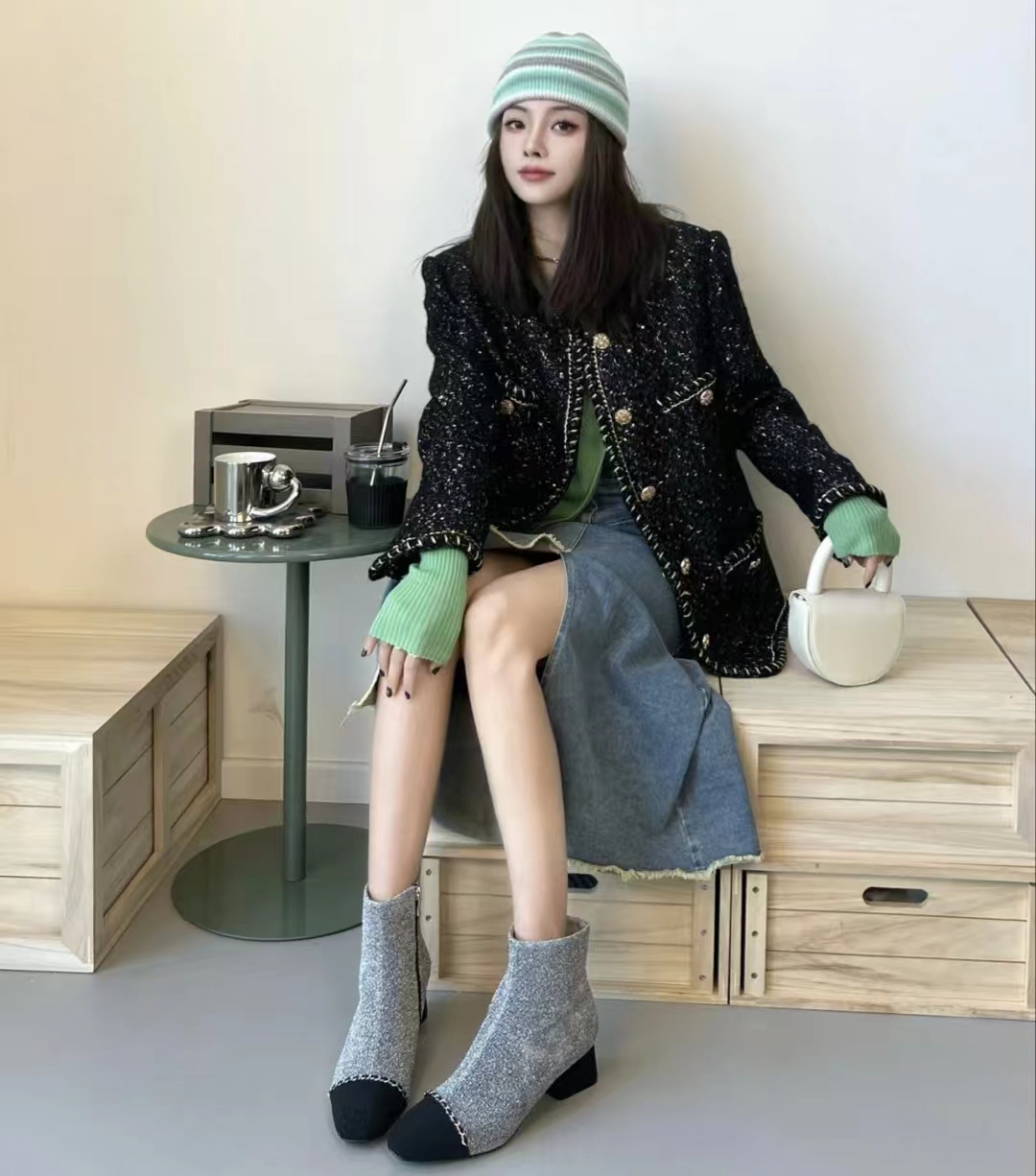 30-40岁洋气外套小香风套装,小香风外套年轻气质搭配