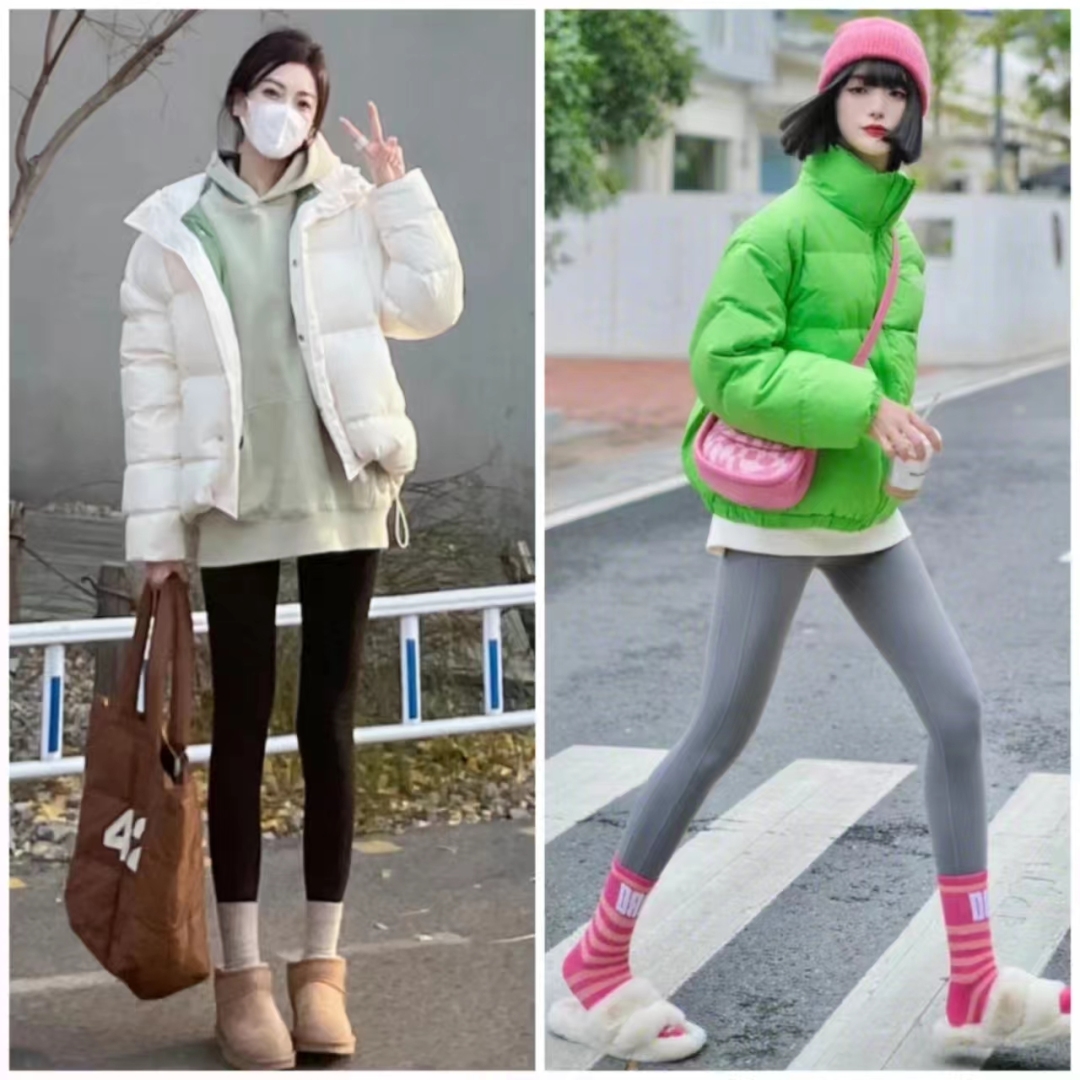 羽绒服搭配什么裤子女孩,女羽绒服和裤子配什么鞋子好看