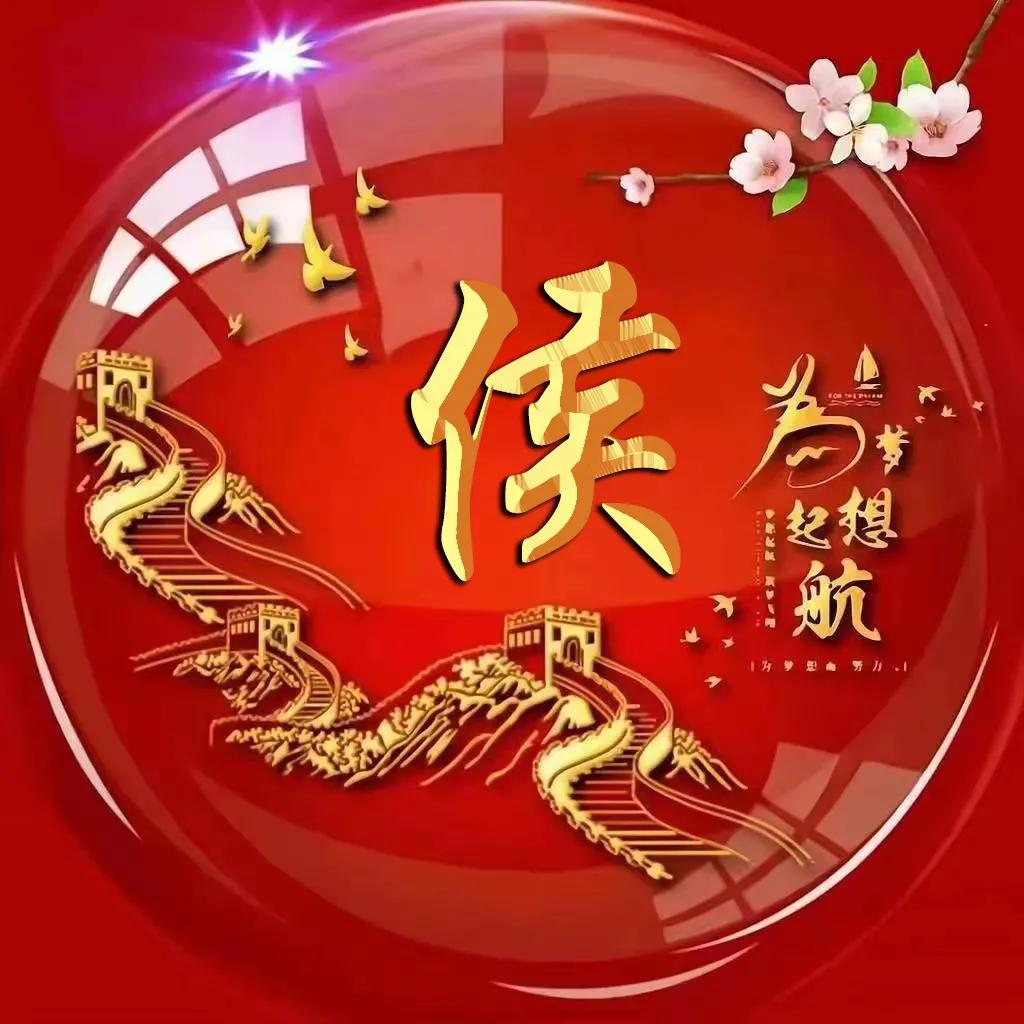 微信头像字体励志姓氏霸气古风,励志主题圆形大字体姓氏微信头像