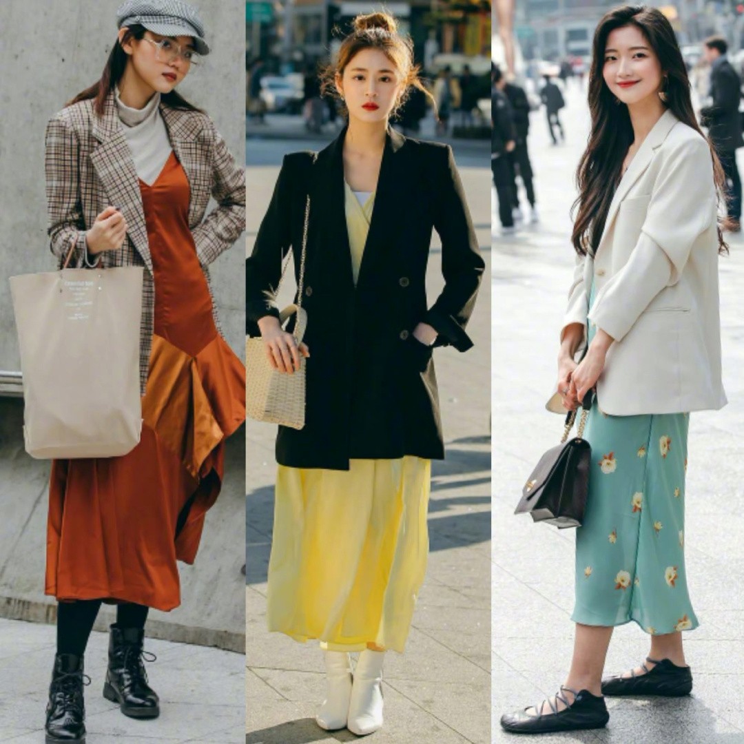 韩国女士裙子穿搭所有过程,韩系穿搭纱裙子
