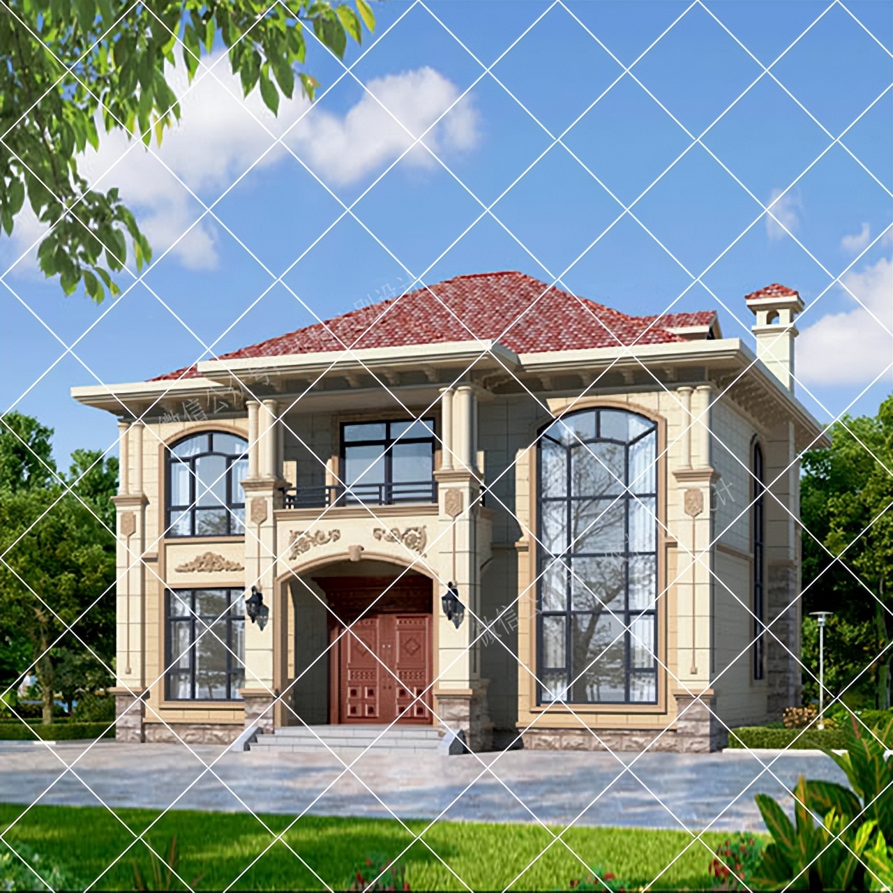 农村自建别墅带柴火灶设计,农村带堂屋柴火灶三层别墅实拍图