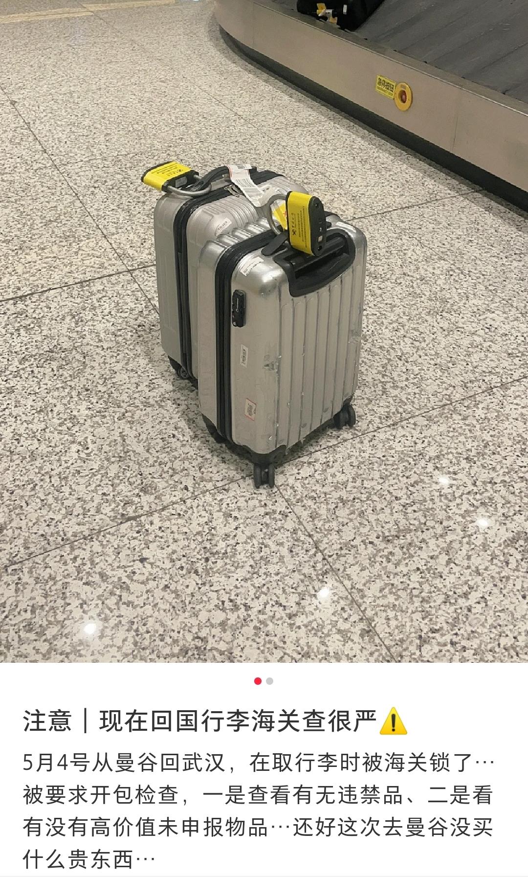 境外回国下飞机查得严吗 (华人回国一下飞机行李就被上锁)