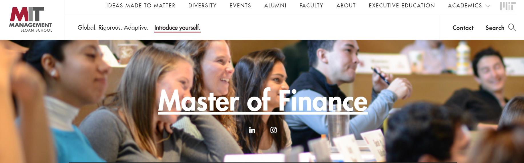 麻省理工学院的金融工程硕士排名,美国留学mit金融硕士