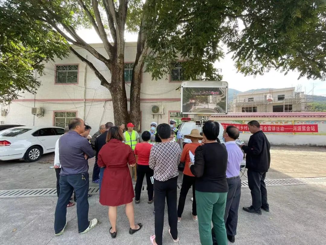 江源交警春季交通安全宣传进农村,农村道路交通安全宣传广播