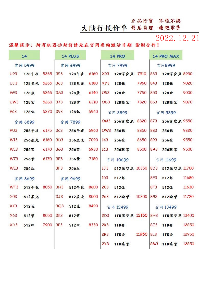 华强北2021年8月18日手机批发报价,华强北2022年3月报价单