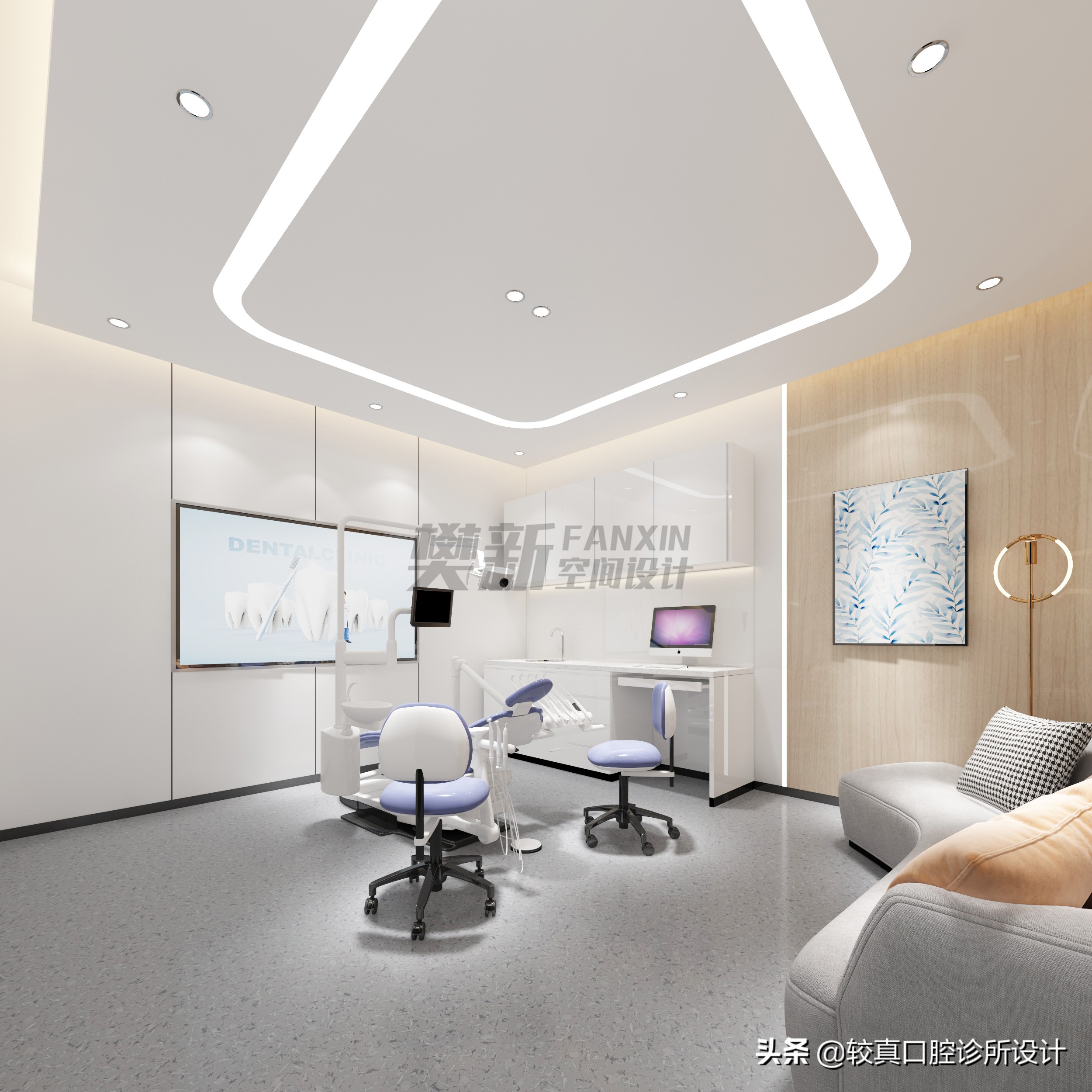 口腔诊所装修设计港式,口腔诊所装修原木设计风格