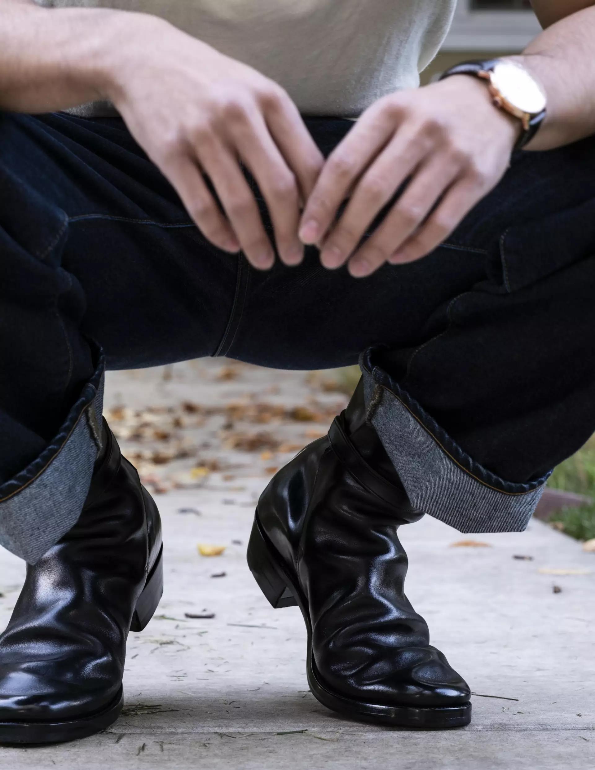 ins博主DenimDentist单宁牙医Jeff的XBXS马靴开箱评测