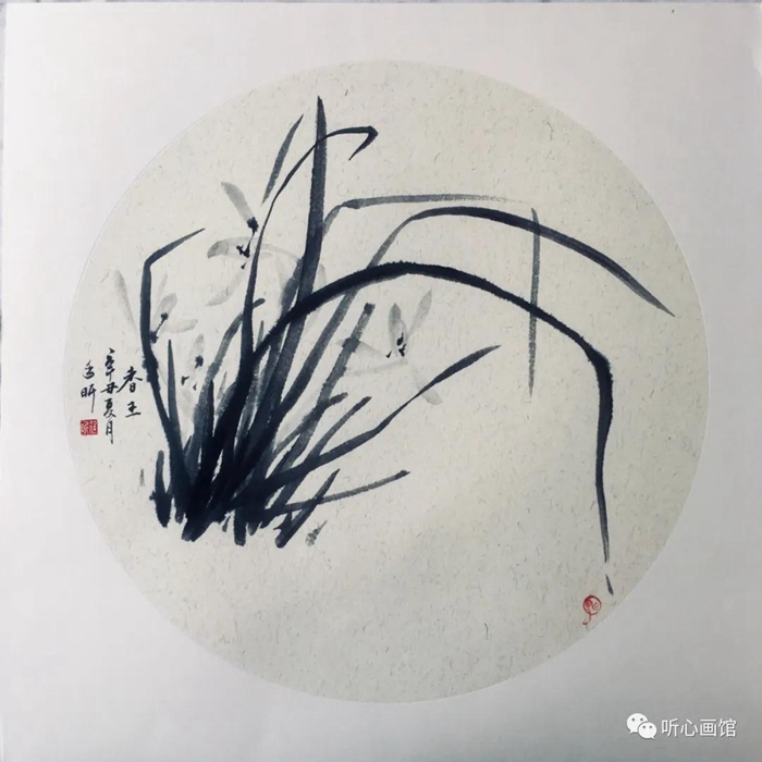 国画工笔画兰花作品欣赏,国画大师霍春阳兰花作品欣赏