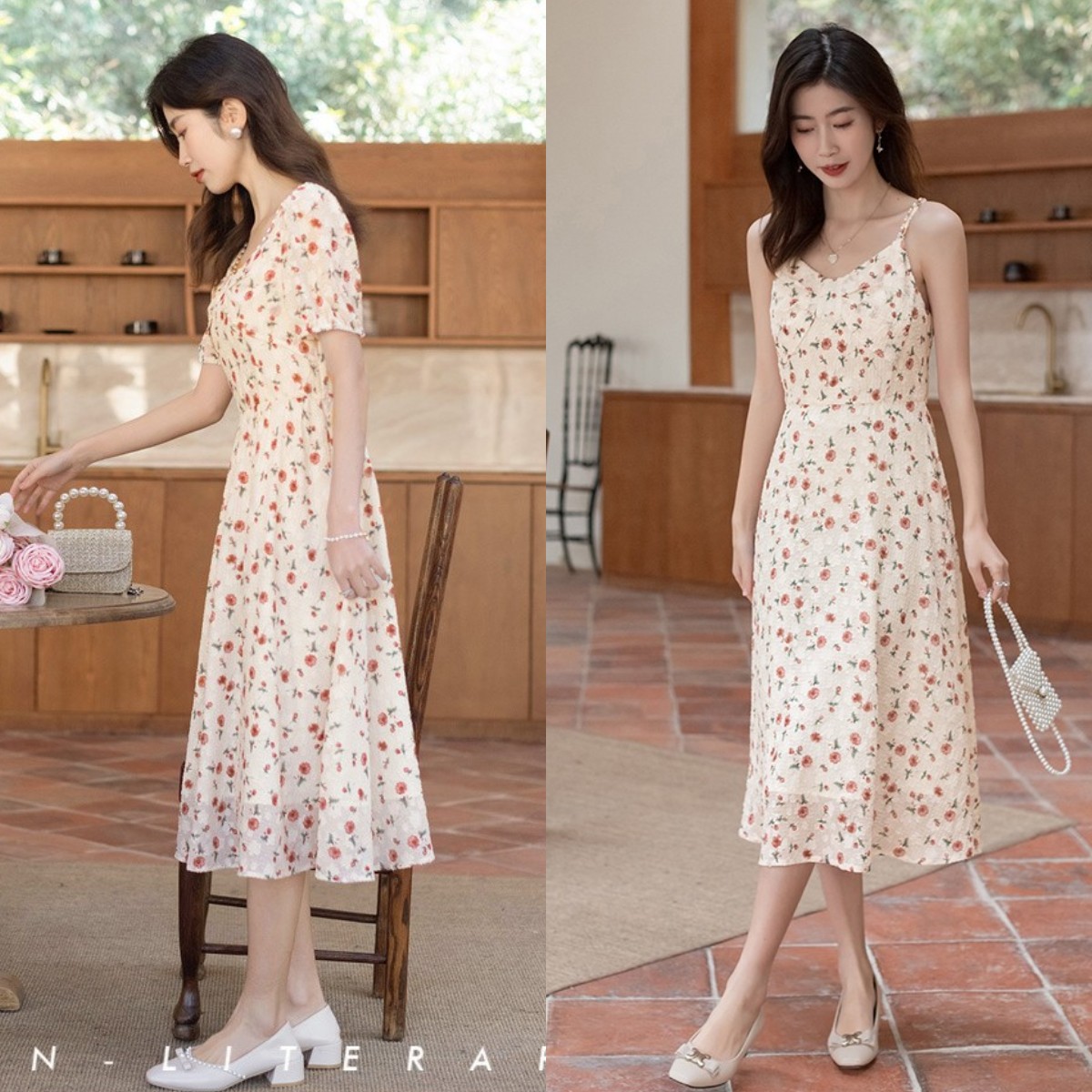 碎花裙夏天的最佳开启模式,碎花裙如何才能穿得清新脱俗