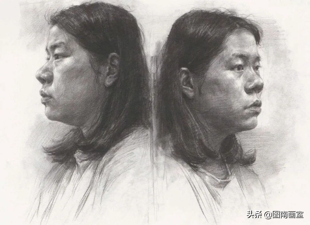 中国美术学院素描头像高分作品,全国素描高分作品