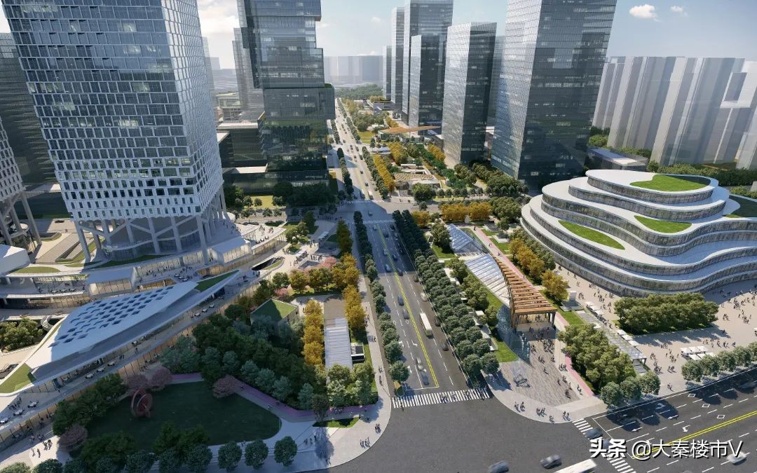 西咸新区超高层效果图,西咸新区绿地超高层