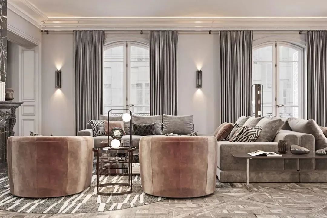 200方大平层法式轻奢装修风格,高品位的奢华大平层你值得品鉴