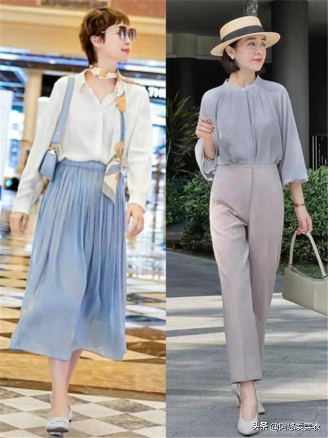 42岁减龄穿衣打扮休闲,40岁减龄穿衣搭配高级感