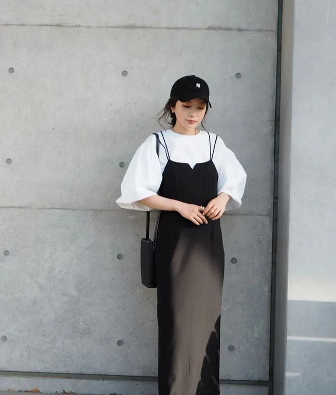 背带裙气质穿搭女,背带裙穿搭夏季收腰显瘦