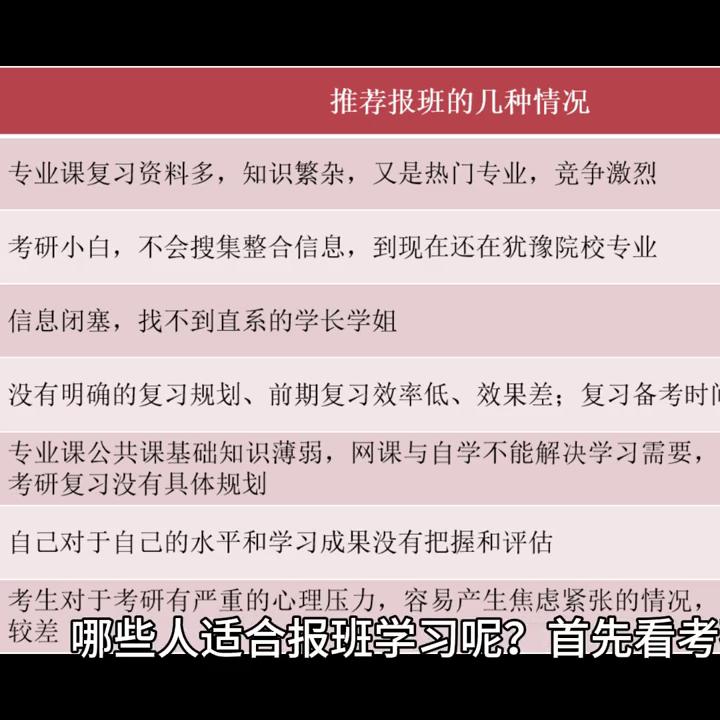 考研报班与自学的区别哪些人适合报班如何选择合适的考研机构