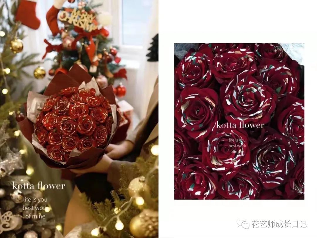 100朵玫瑰样式,圣诞限定玫瑰花