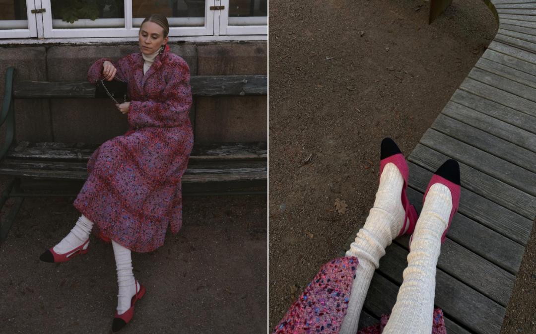 袜套堆堆袜穿法教程,袜套堆堆袜休闲怎么穿