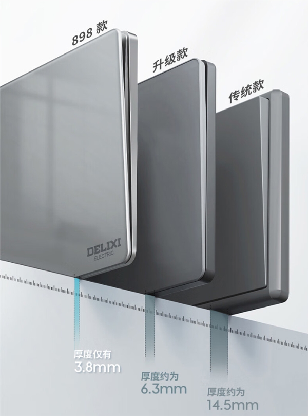 四开单控开关超薄,德力西电气开关型号大全