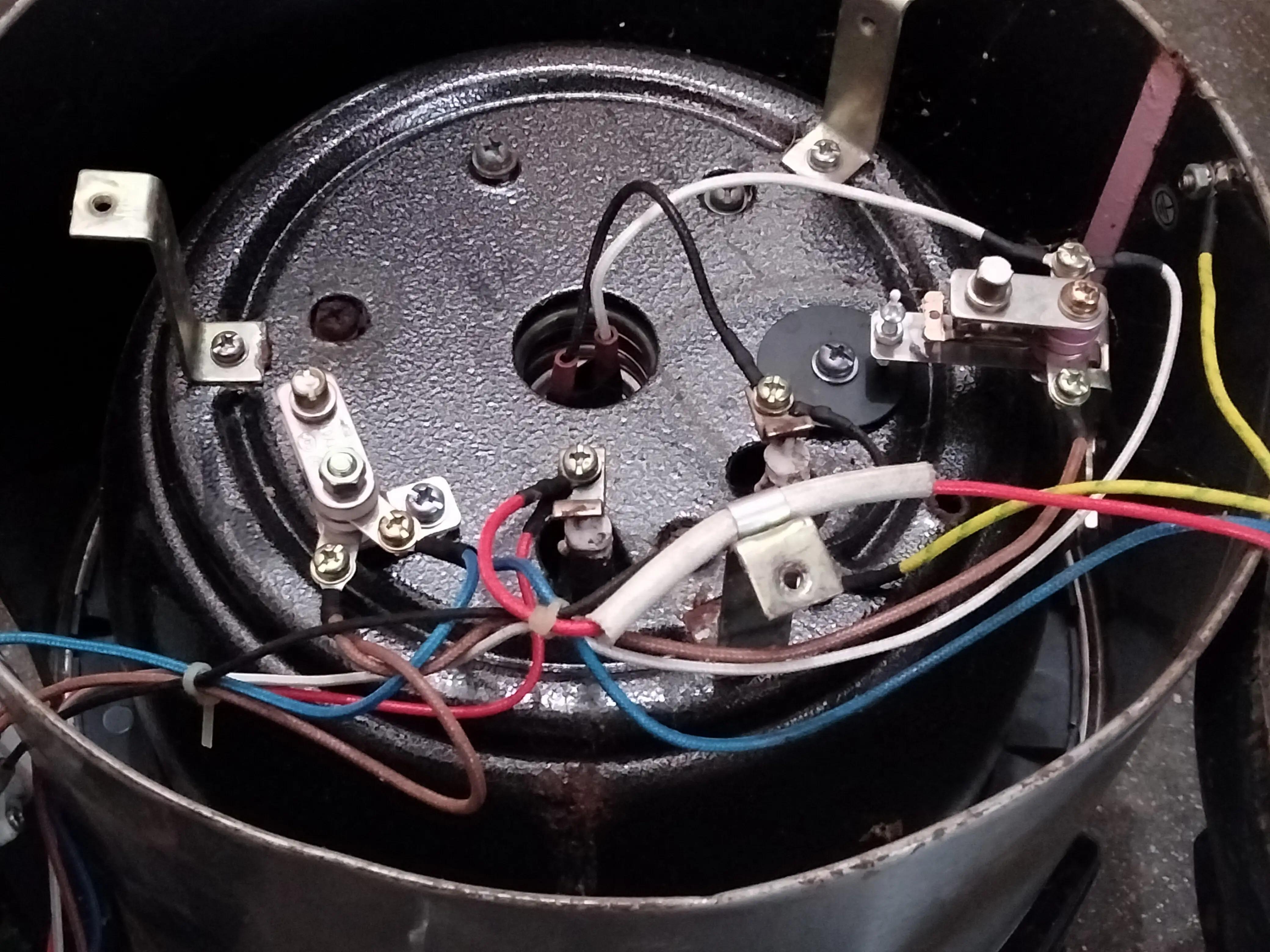 机械电压力锅电路板内部线怎么接,手扭式电压力锅接线实物图