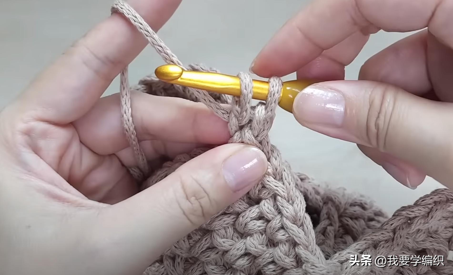 适合小姑娘提的手提包编织教程,小巧型编织包