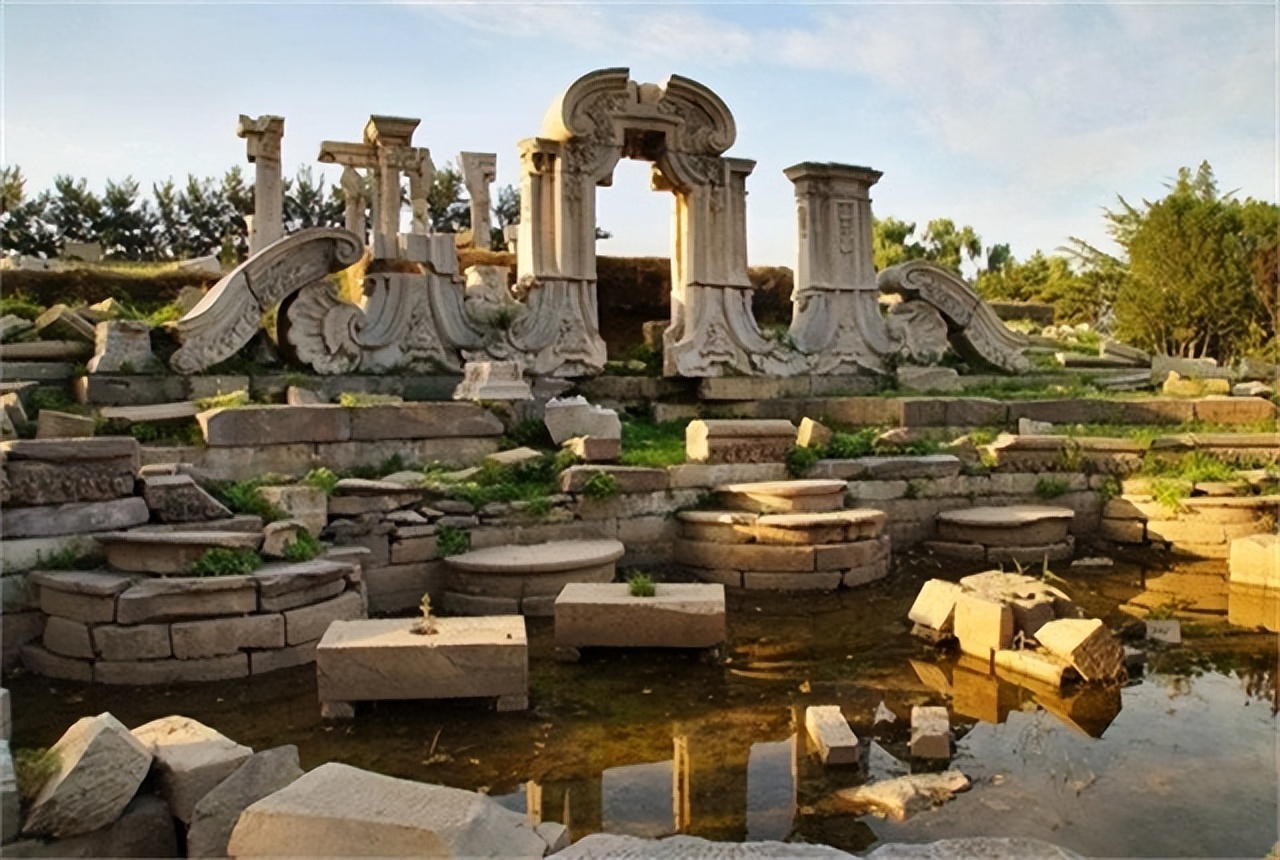 英国拍卖圆明园图片,圆明园烧毁前照片在英国拍卖