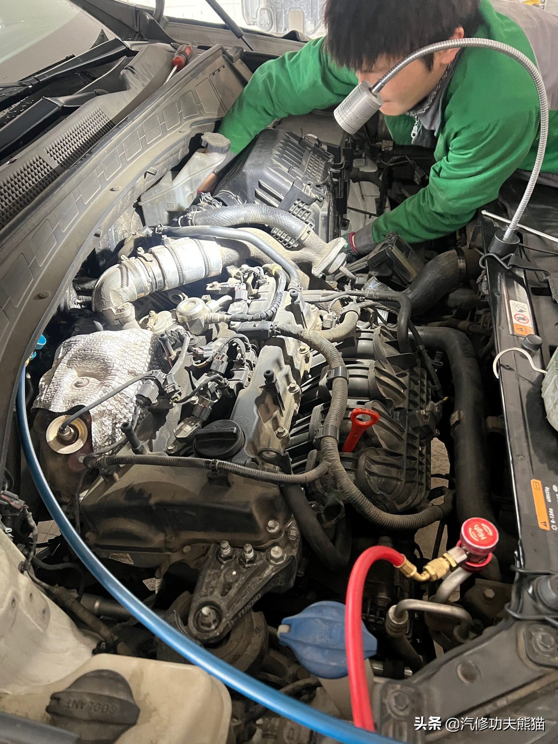 全新胜达大修,现代全新胜达9万公里烧机油