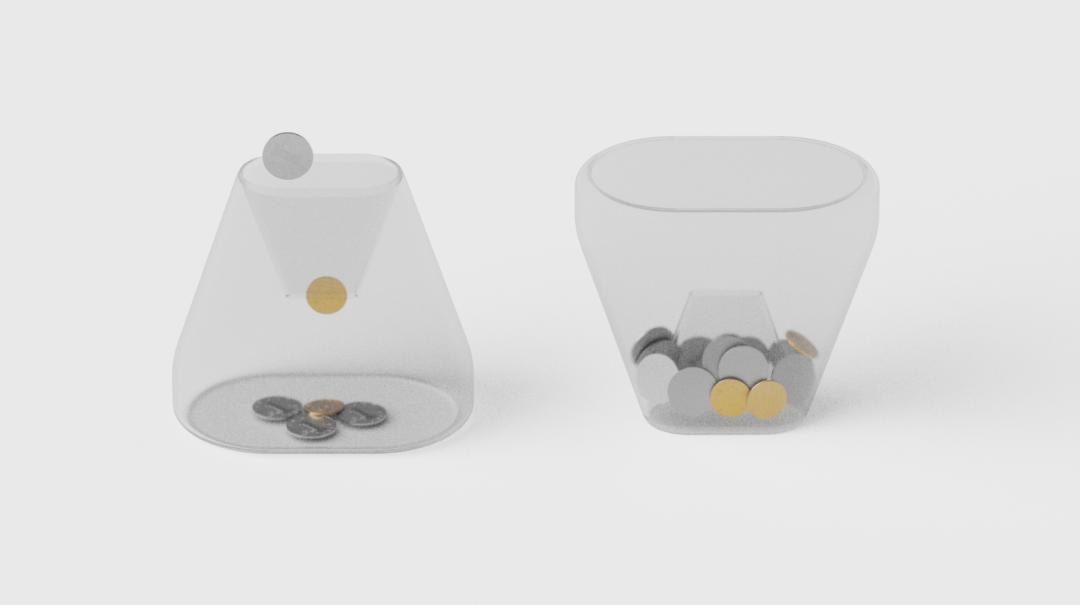 “感受快乐”——存钱罐设计