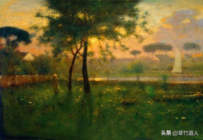 风景园林美学思想,风景视角创意绘画